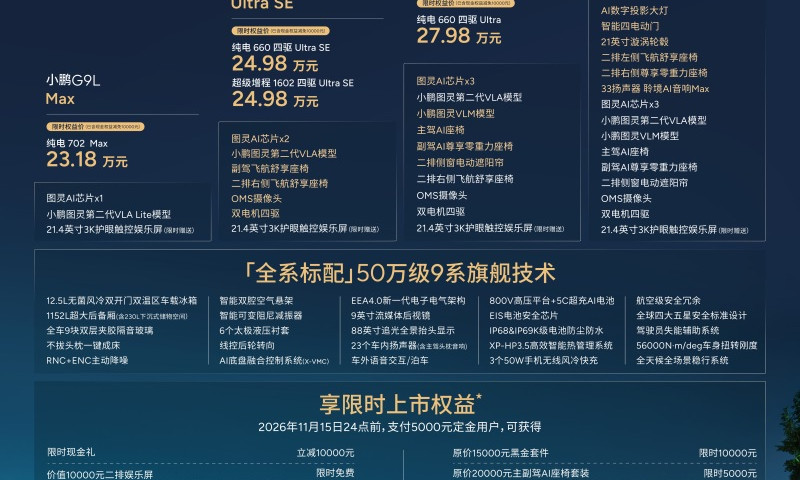 Xpeng G9L launches in China targeting top-three global SUV sales