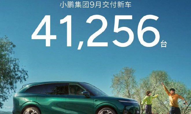 Xpeng delivers 41,256 cars in September, up 5% month on month