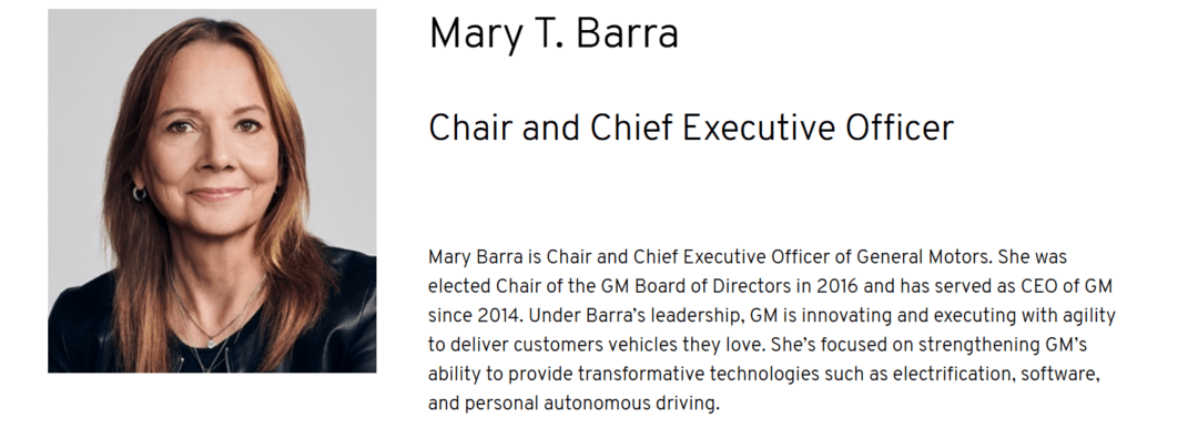 GM CEO Mary Barra to Attend White House State Dinner with China
